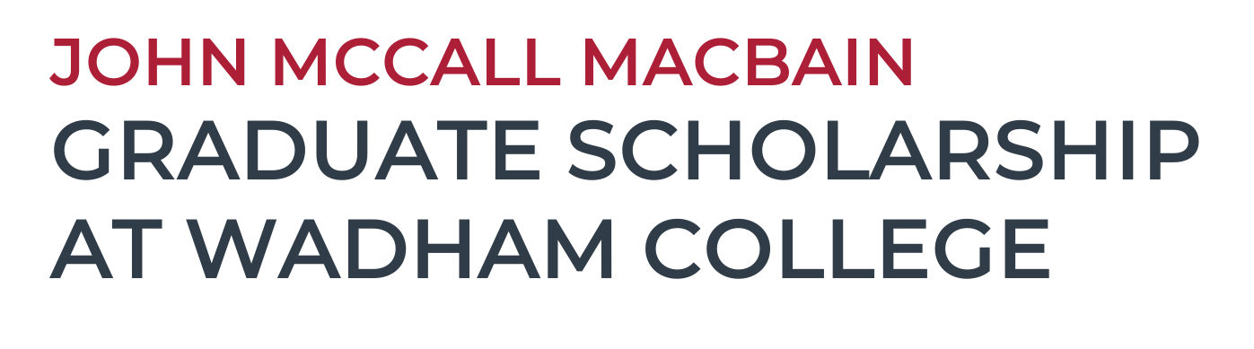McCall MacBain International Fellowships